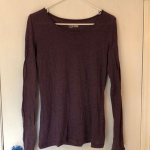 Purple long sleeve shirt
